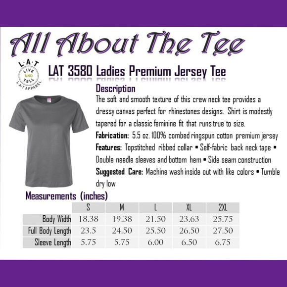 5⭐ "Blessed" dressy blue graphic tee - Picture 6 of 6